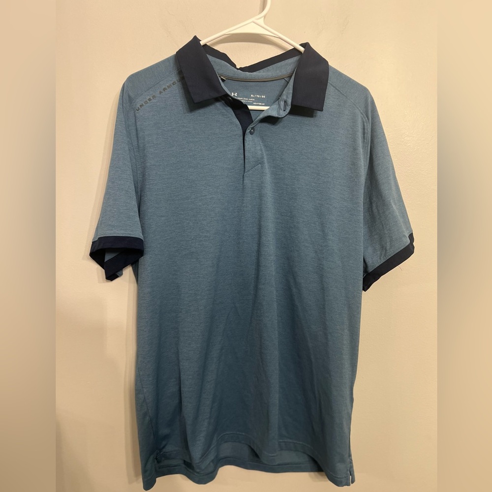 Under Armour Golf Short Sleeve SS Heatgear Blue‎ Men’s XL